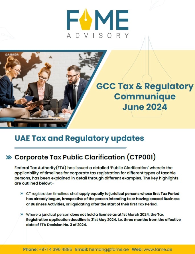 GCC Tax and Regulatory Communique June 2024